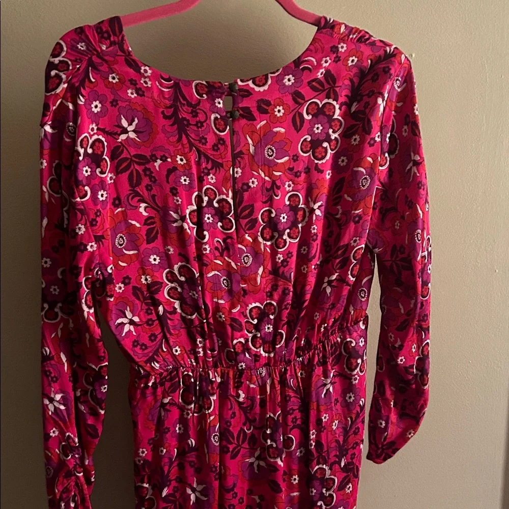 Maeve by Anthropologie Pink and Purple Floral Dress - Picture 2 of 4